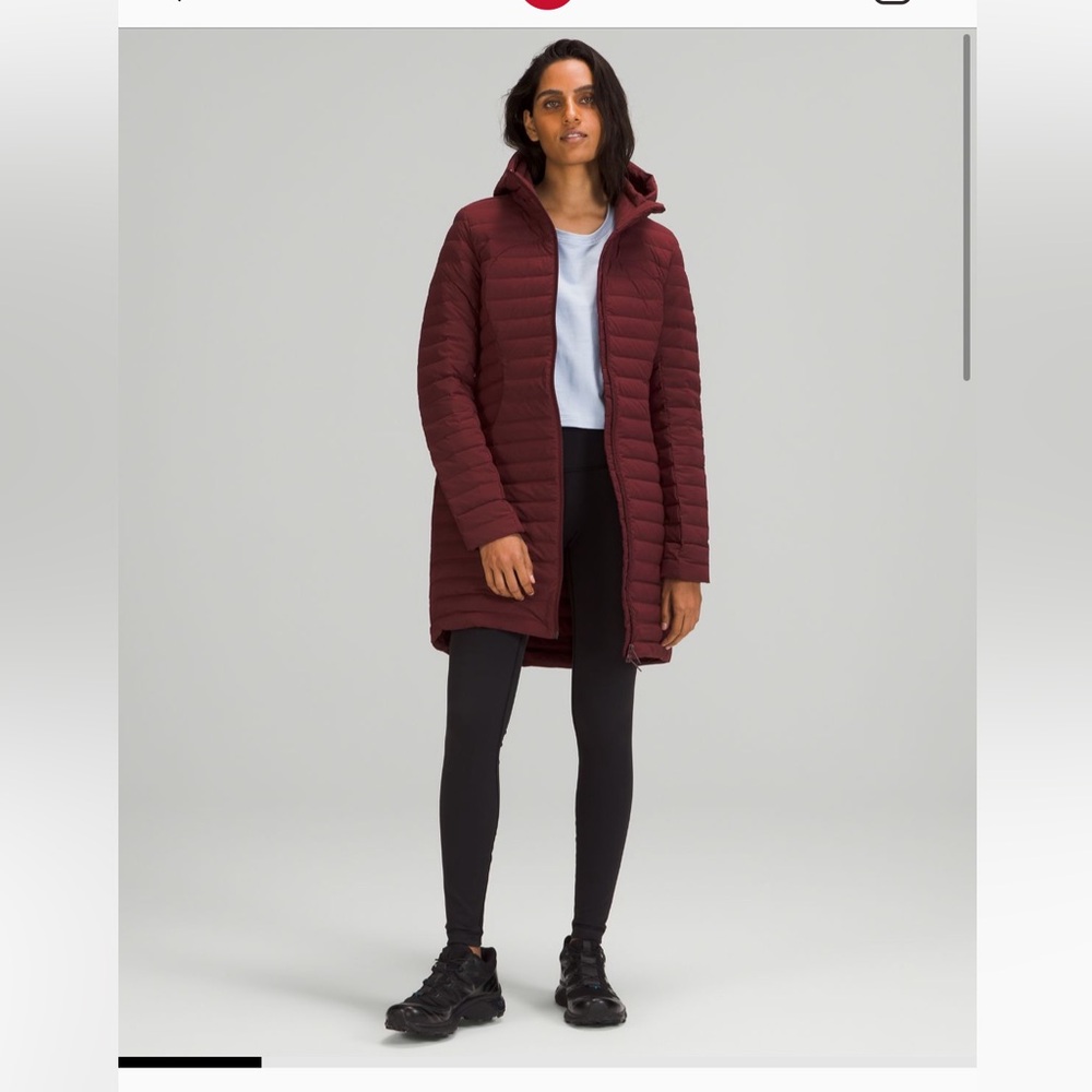 NWT ‼️ Lululemon athletica Burgundy Puffer Jacket